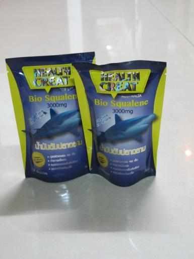 Health Creat Bio Squalene 3000 mg. น้ำมันตับปลาฉลาม 10 เม็ด
