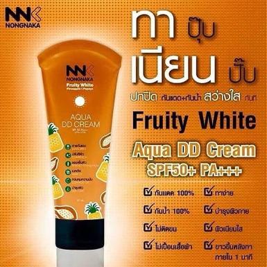 NNK Fruity White สีส้ม DD Cream SPF50 PA+ ดีดีครีมน้องนะคะ